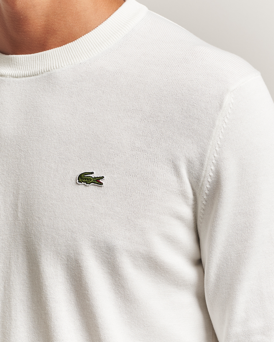 Mies | Puserot | Lacoste | Cotton Knitted Sweater Flour