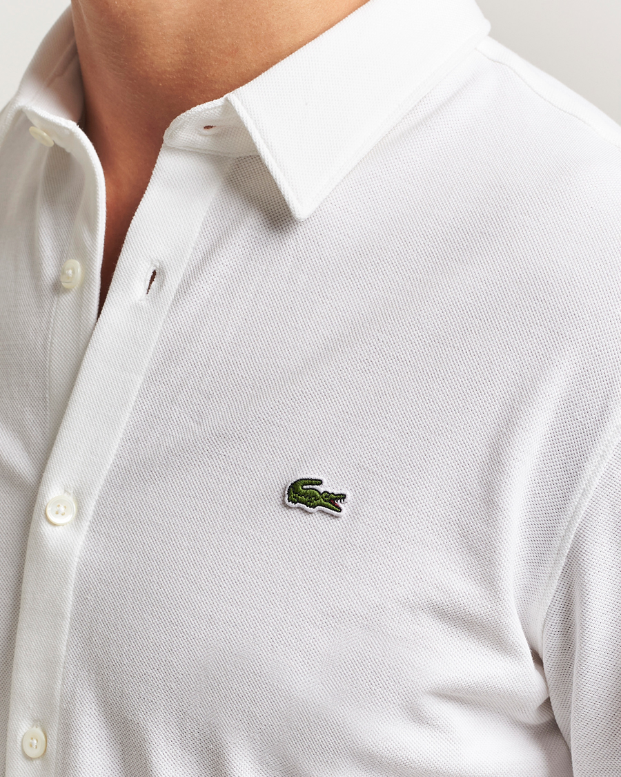 Mies | Kauluspaidat | Lacoste | Slim Fit Cotton Piqué Shirt White