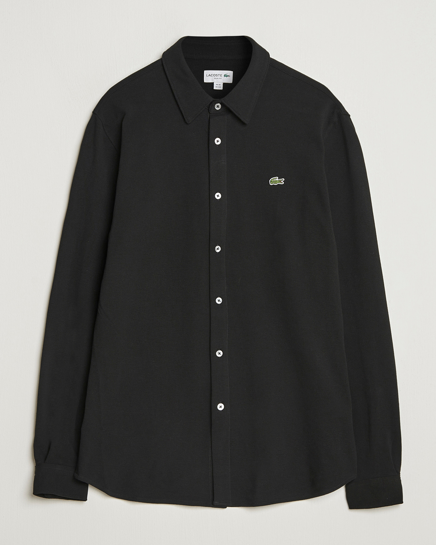 Mies | Kauluspaidat | Lacoste | Slim Fit Cotton Piqué Shirt Black