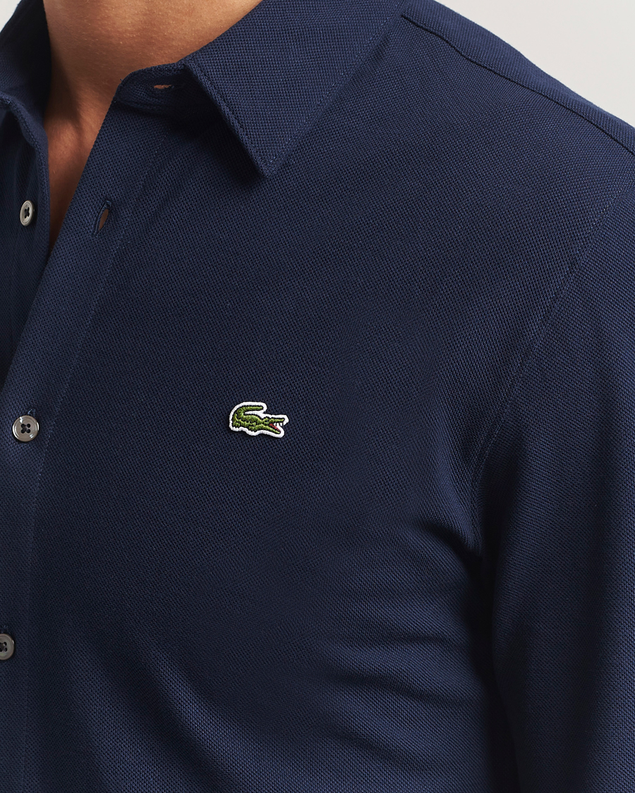 Mies | Kauluspaidat | Lacoste | Slim Fit Cotton Piqué Shirt Navy