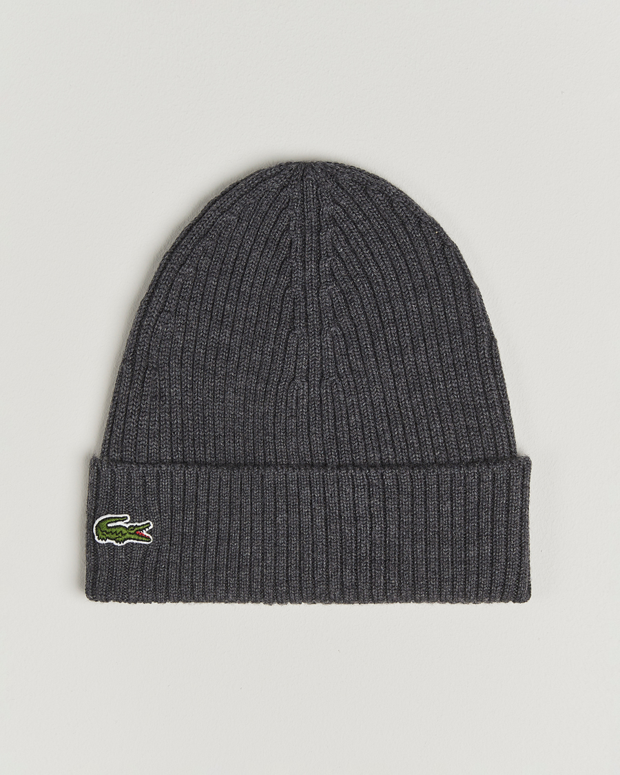 Mies | Pipot | Lacoste | Wool Knitted Beanie Pitch Chine