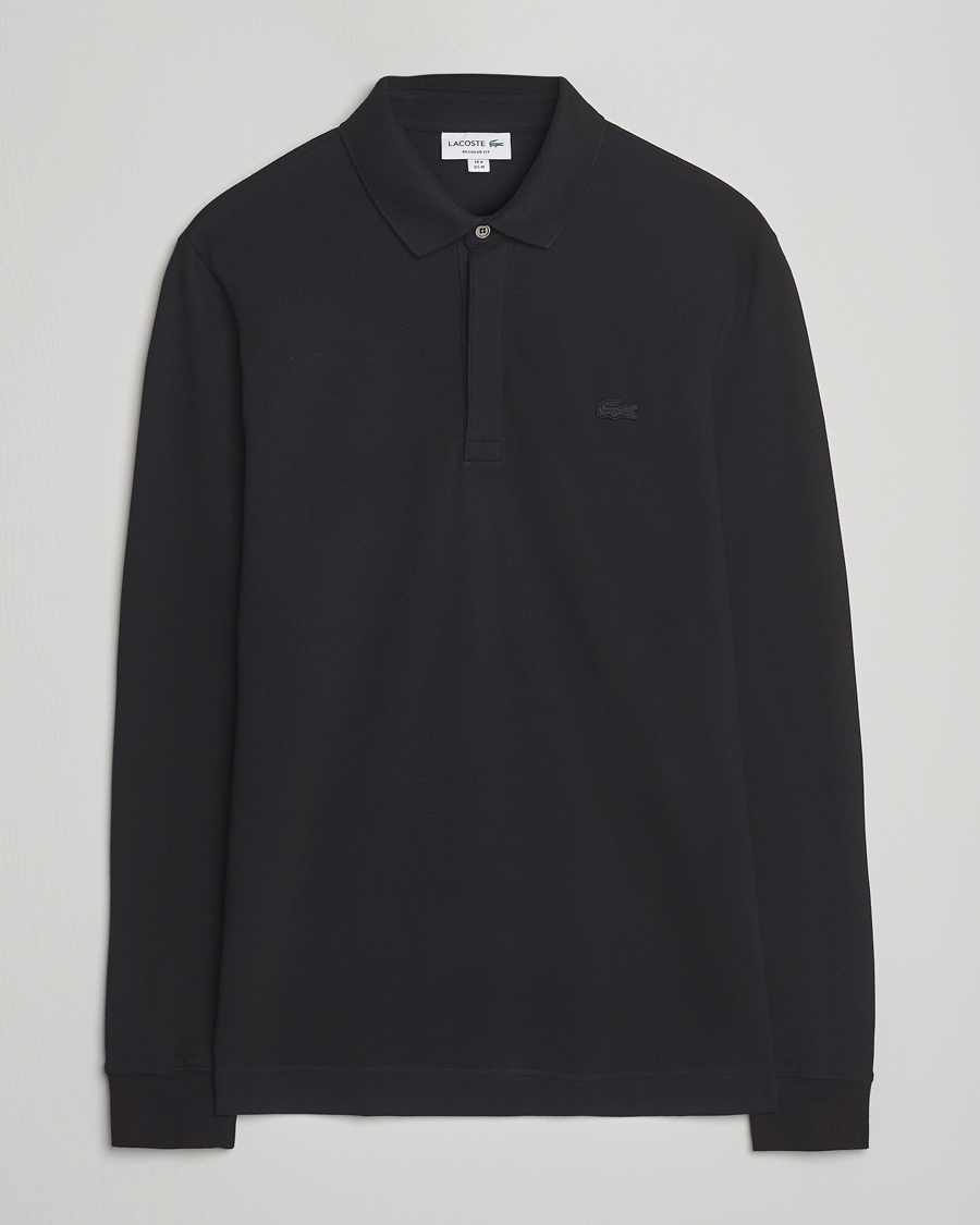 Mies | Pikeet | Lacoste | Paris Long Sleeve Polo Piké Black