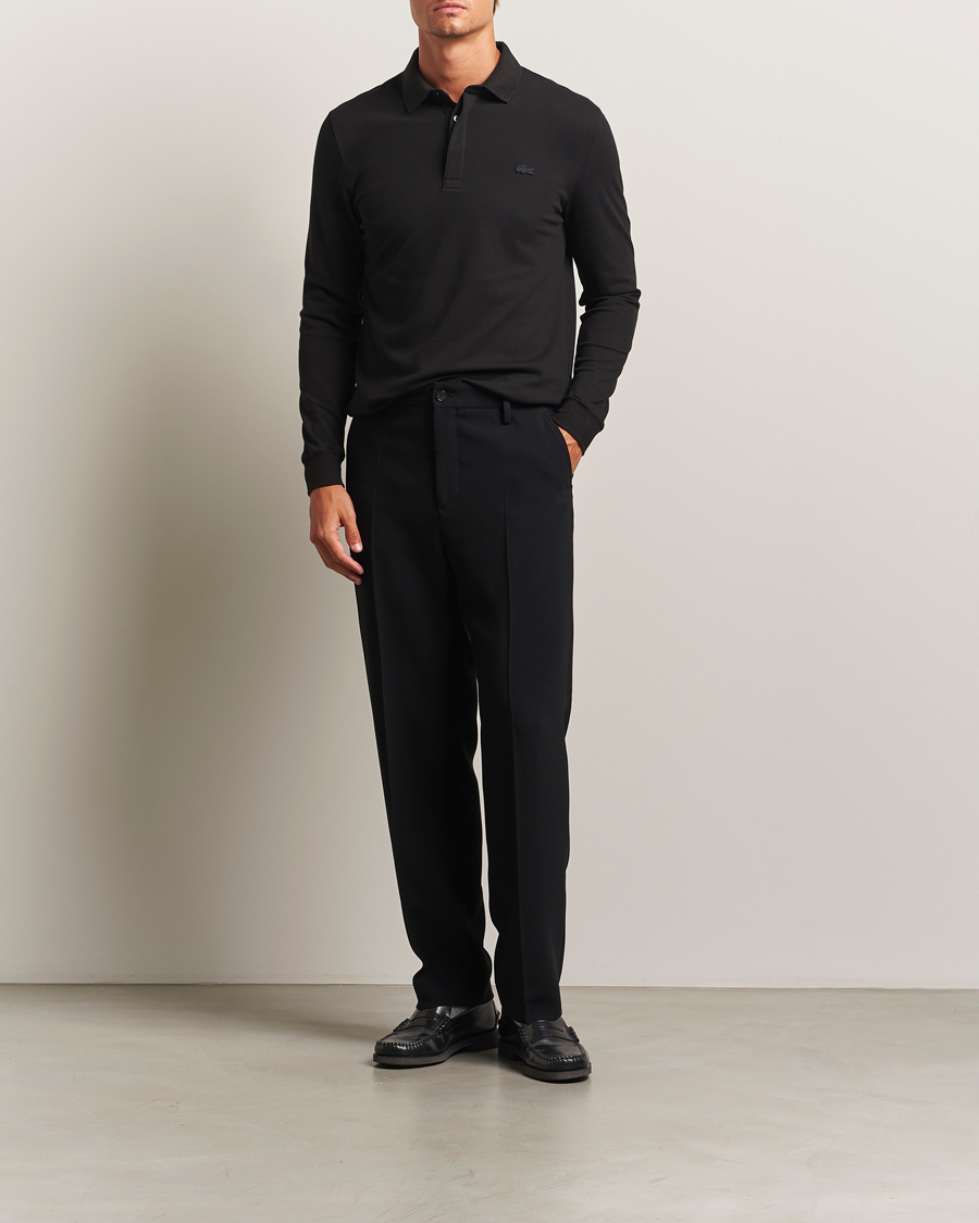 Mies | Pikeet | Lacoste | Paris Long Sleeve Polo Piké Black