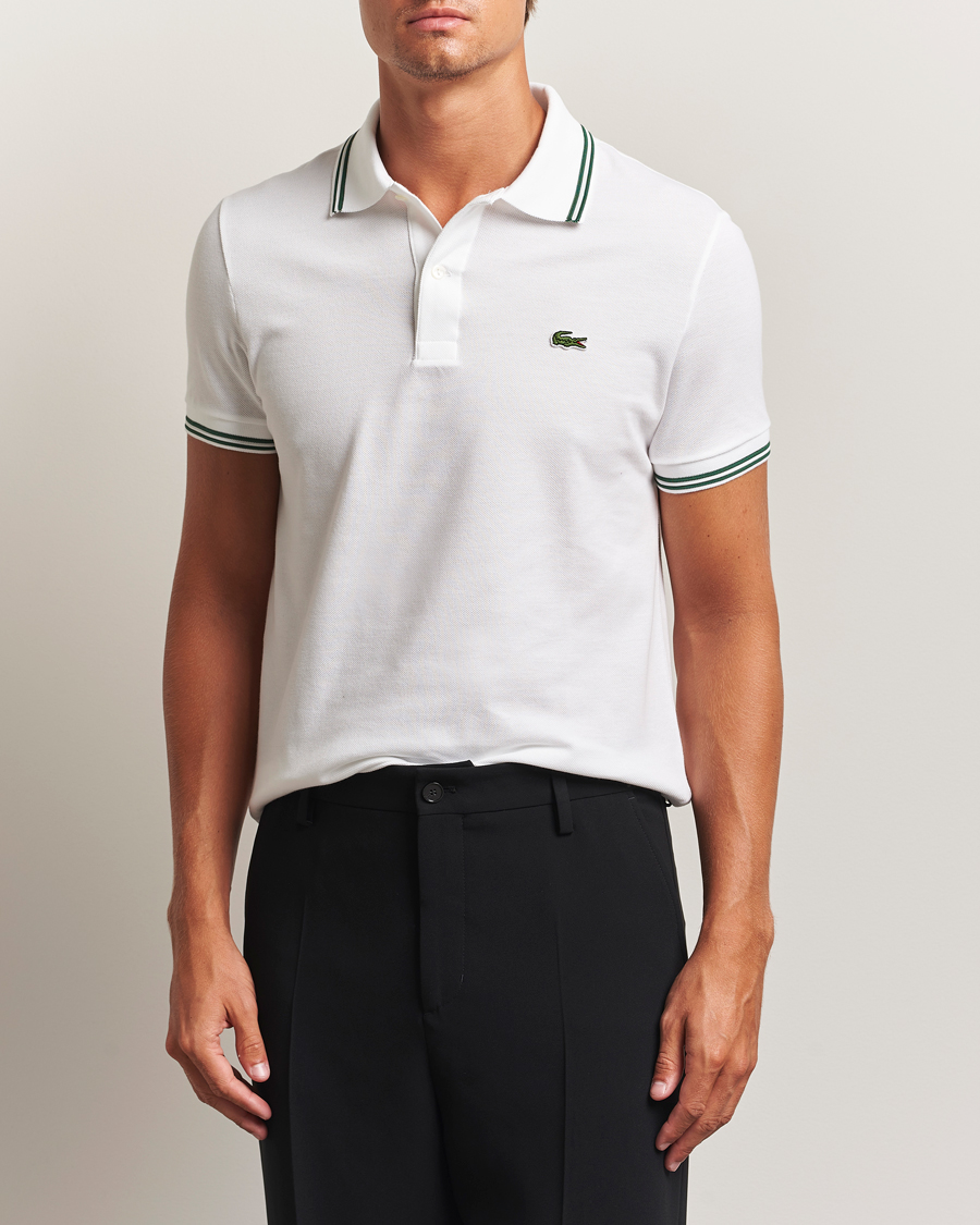 Mies | Pikeet | Lacoste | Original Tipped Polo Piké White