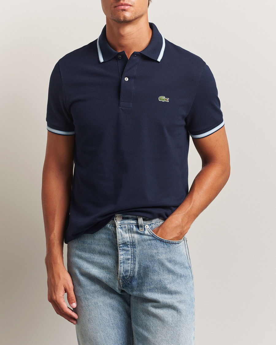 Mies | Pikeet | Lacoste | Original Tipped Polo Piké Navy Blue