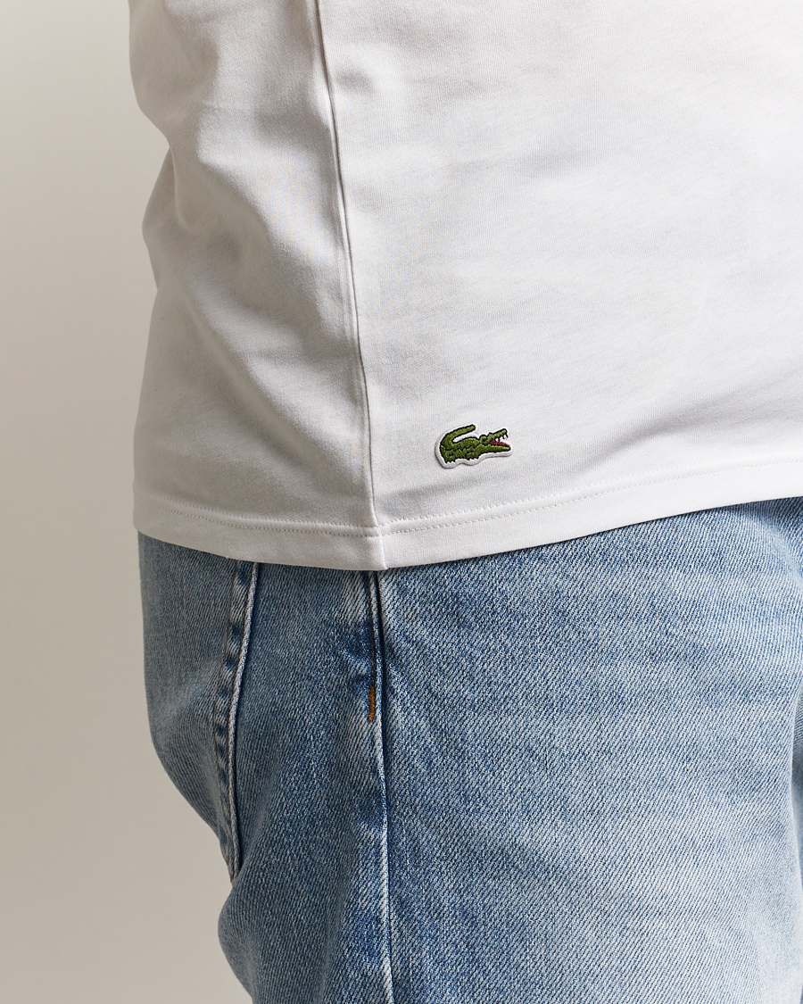 Mies | T-paidat | Lacoste | 3-Pack Crew Neck T-Shirt White