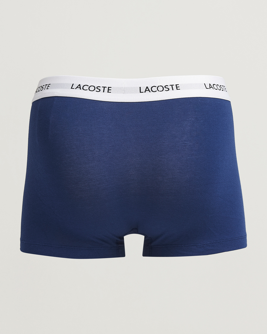 Mies | Alusvaatteet | Lacoste | 3-Pack Stretch Cotton Trunks Blue