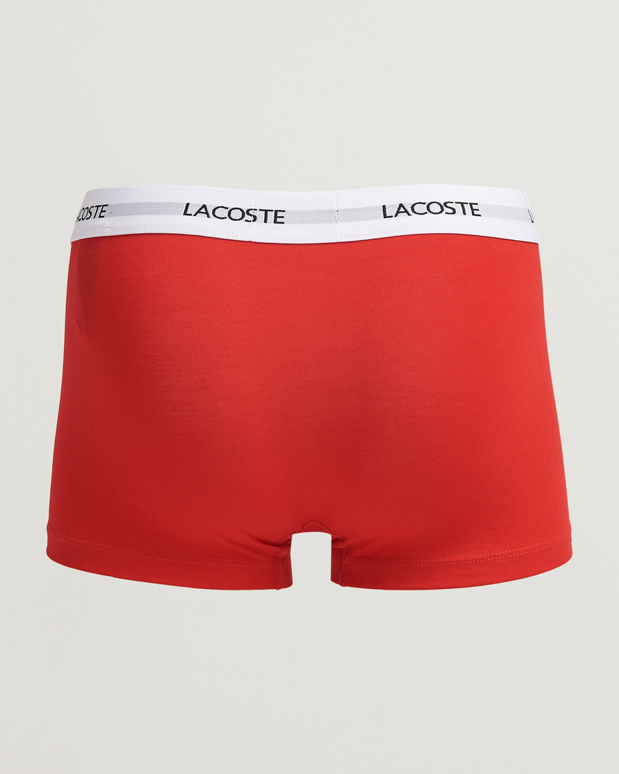 Mies | Alusvaatteet | Lacoste | 3-Pack Stretch Cotton Trunks Navy/White/Red