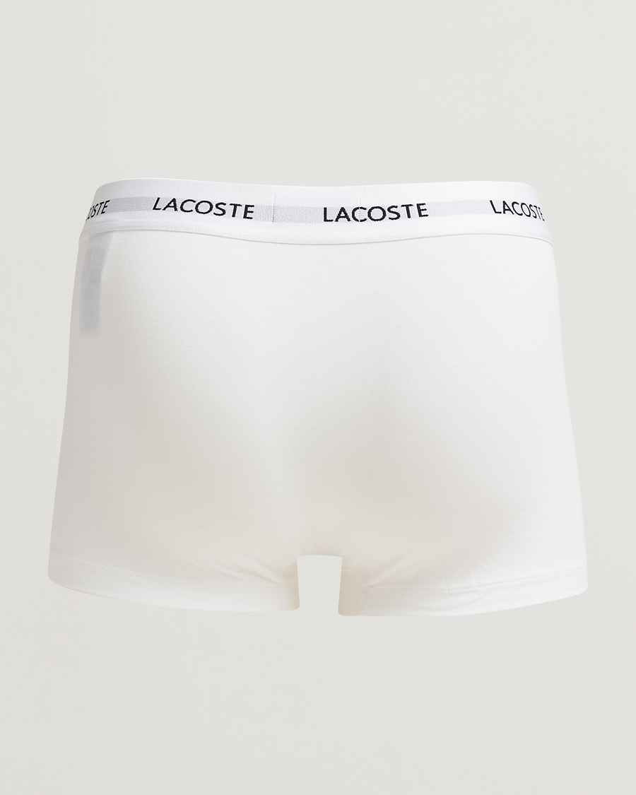 Mies | Alusvaatteet | Lacoste | 3-Pack Stretch Cotton Trunks Black/White/Grey