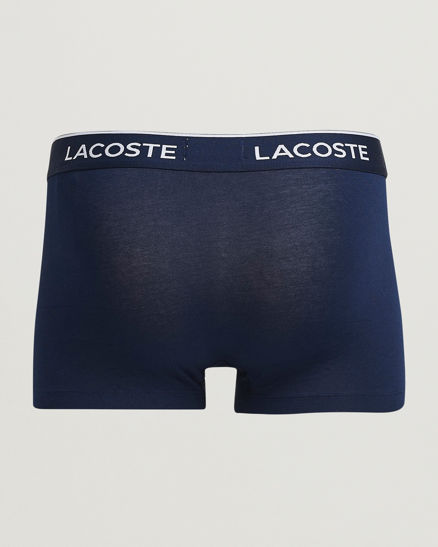 Mies | Alusvaatteet | Lacoste | 3-Pack Stretch Cotton Trunks Navy/Blue/Red
