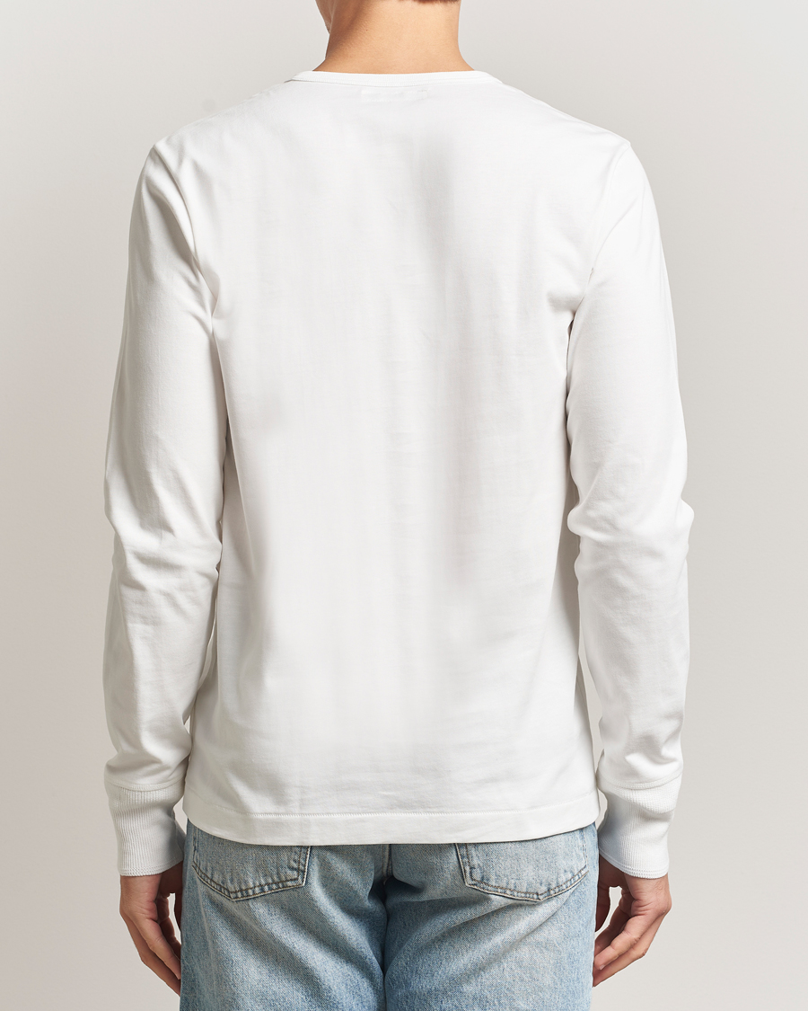 Mies | T-paidat | Merz b. Schwanen | Classic Fit Sturdy Organic Cotton Henley White