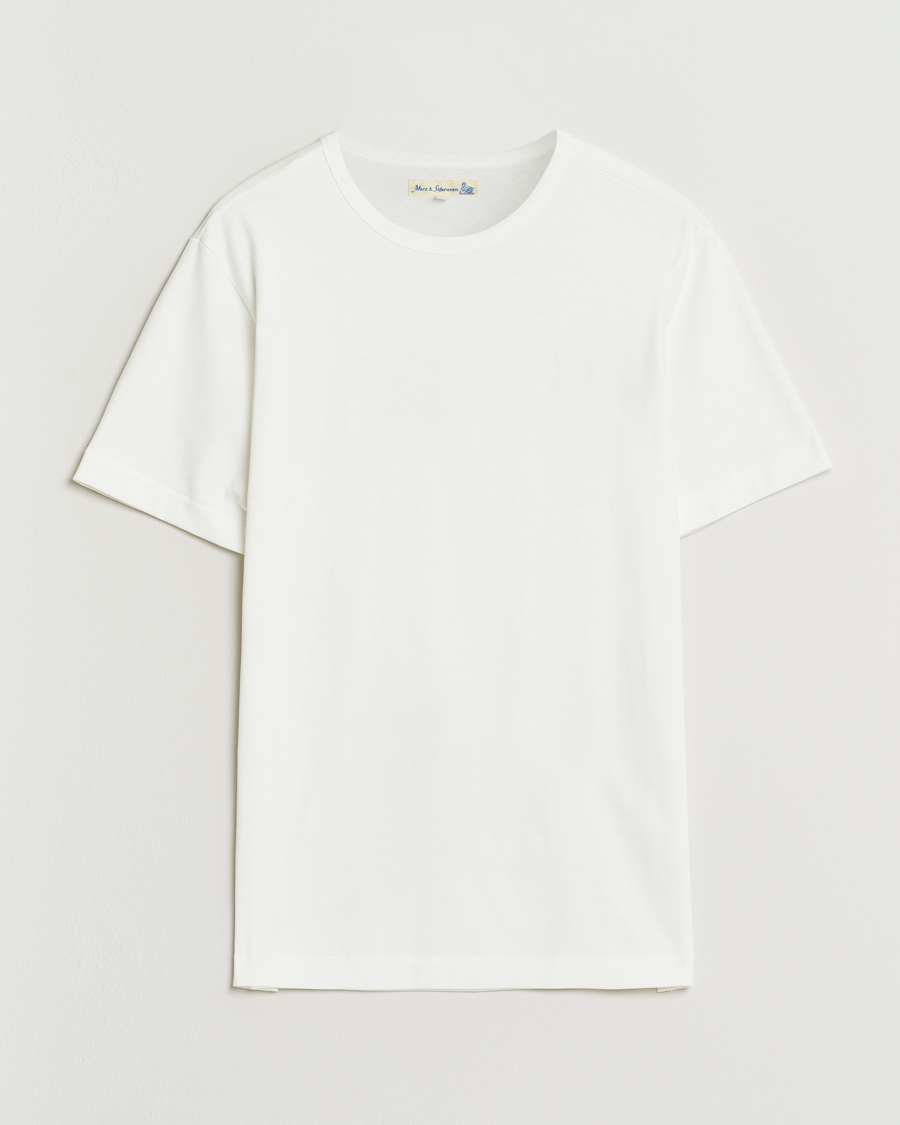 Mies | T-paidat | Merz b. Schwanen | Classic Fit Sturdy T-Shirt White