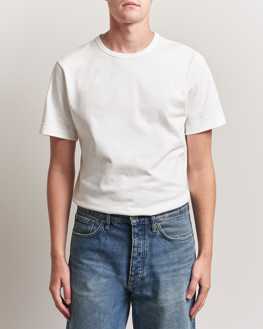 Mies | T-paidat | Merz b. Schwanen | Classic Fit Sturdy T-Shirt White