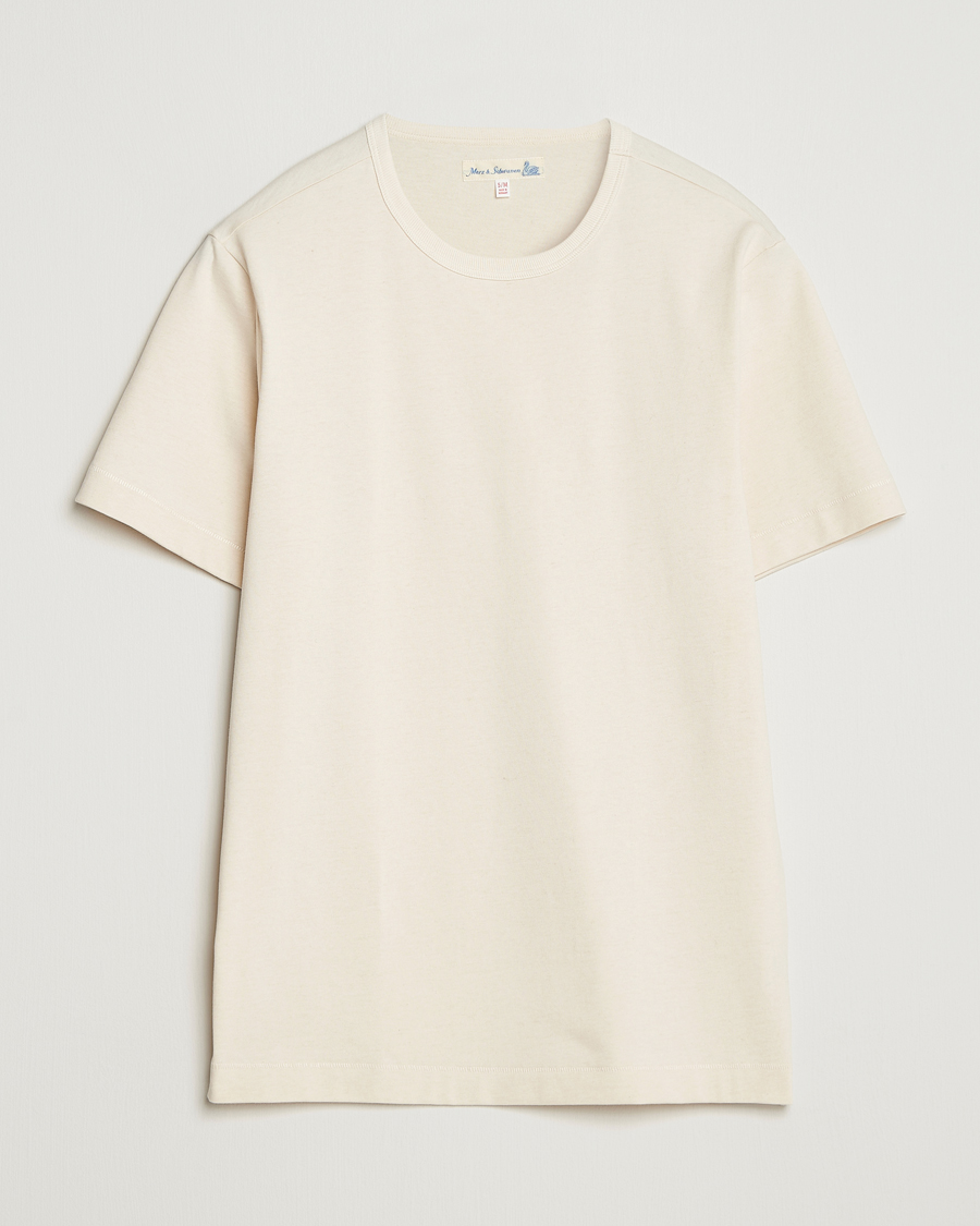 Mies | T-paidat | Merz b. Schwanen | Classic Fit Sturdy T-Shirt Nature
