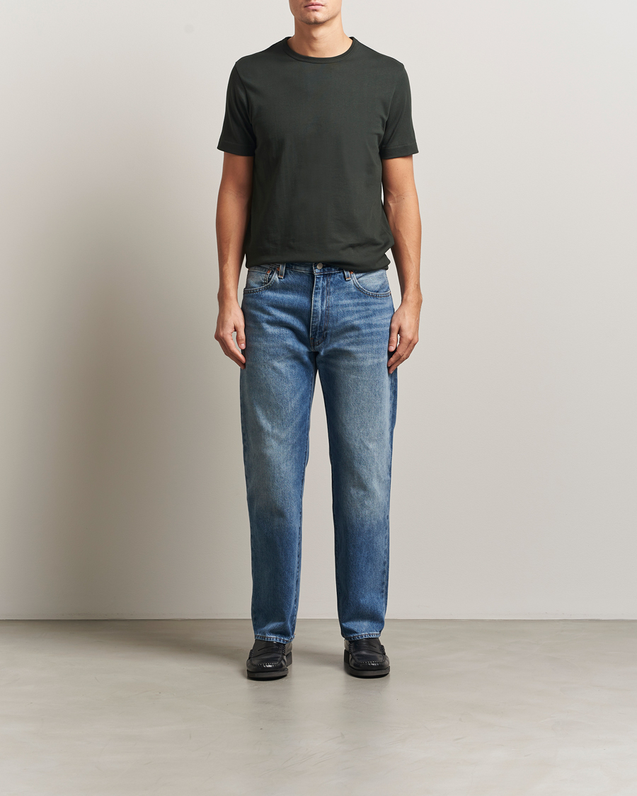 Mies |  | Merz b. Schwanen | Classic Fit Sturdy T-Shirt Forest Green