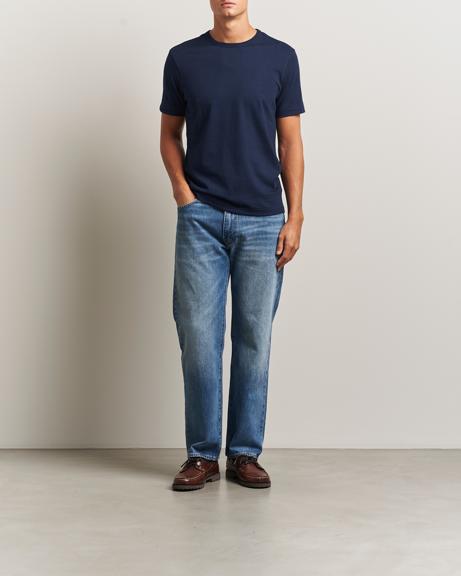 Mies | T-paidat | Merz b. Schwanen | Classic Fit Sturdy T-Shirt Ink Blue