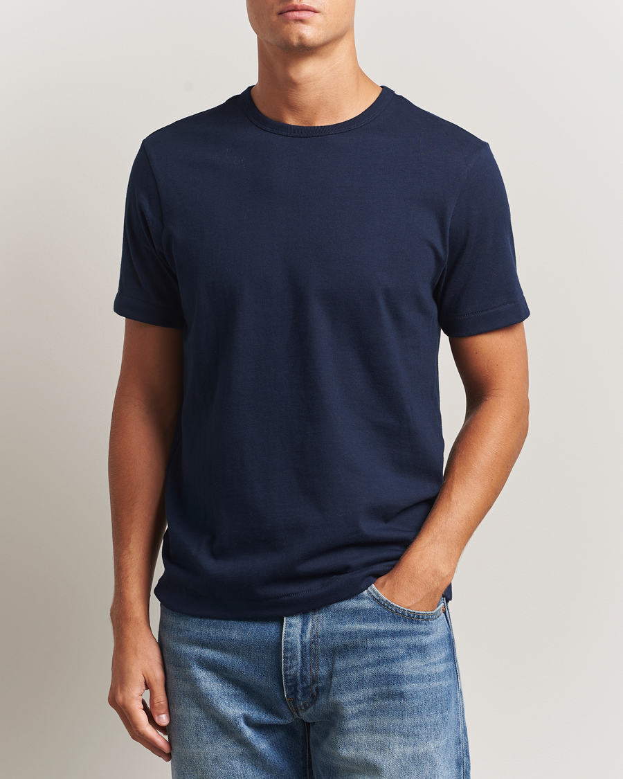 Mies | T-paidat | Merz b. Schwanen | Classic Fit Sturdy T-Shirt Ink Blue