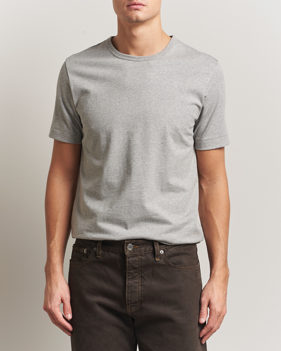 Mies | T-paidat | Merz b. Schwanen | Classic Fit Sturdy T-Shirt Grey Melange