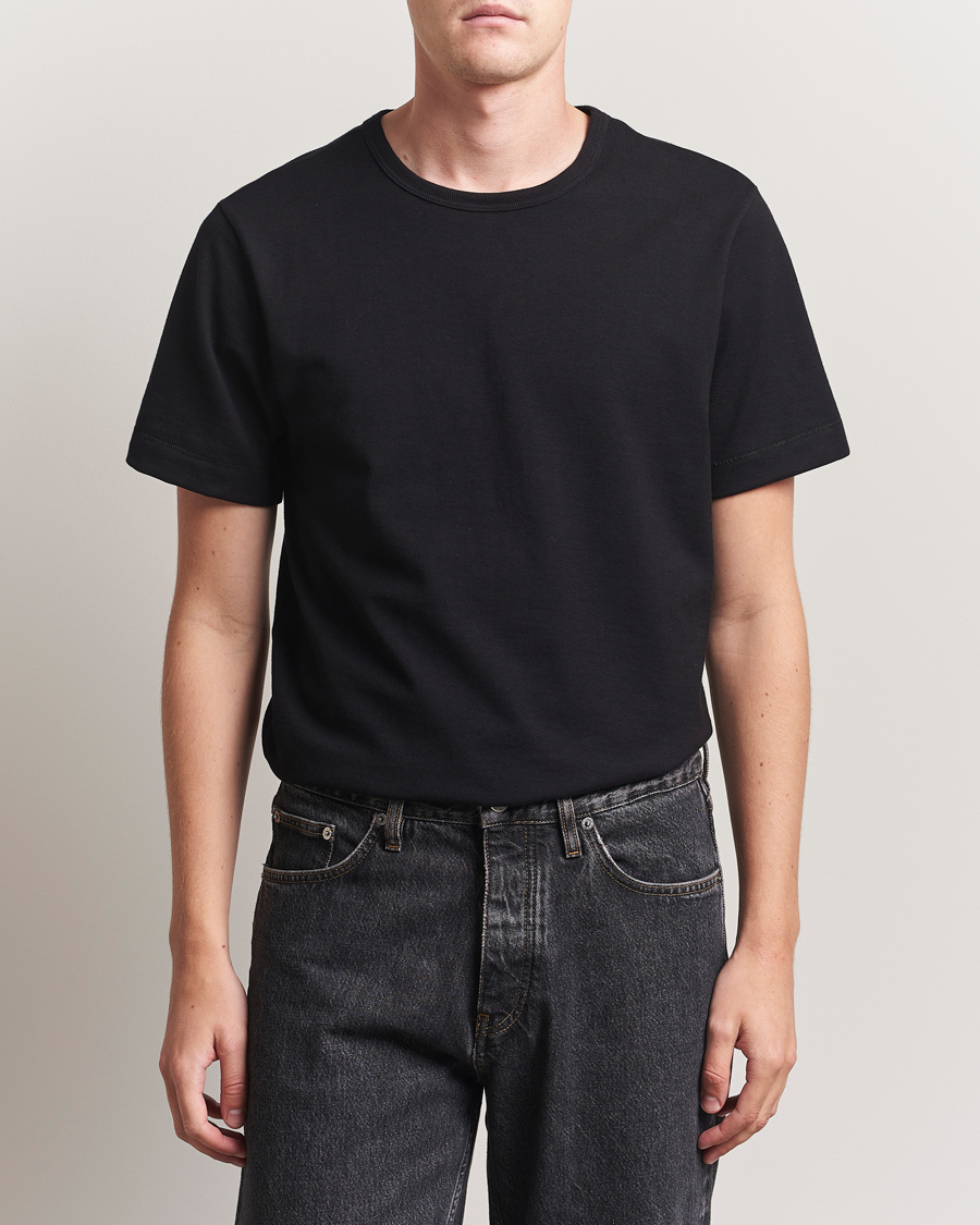 Mies | T-paidat | Merz b. Schwanen | Classic Fit Sturdy T-Shirt Black