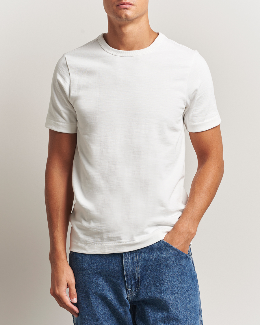 Mies | T-paidat | Merz b. Schwanen | Relaxed Fit Loopwheeled Heavy T-Shirt White