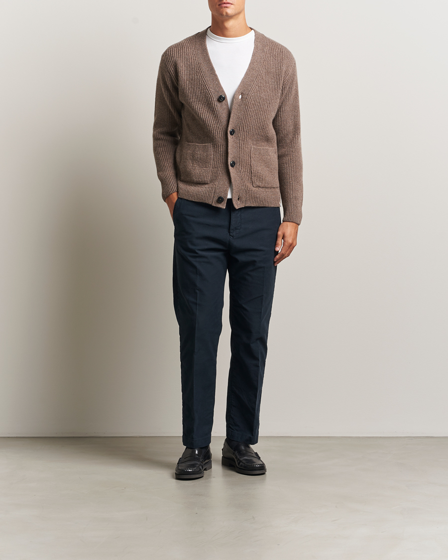 Mies | Puserot | Merz b. Schwanen | Merino/Cashmere Knitted Cardigan Grain