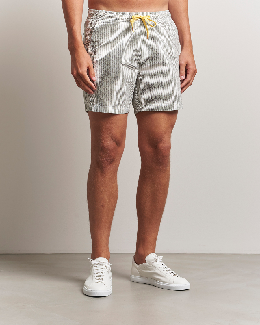 Mies | Uimahousut | Sail Racing | Tornado Striped Swimshorts Green/White