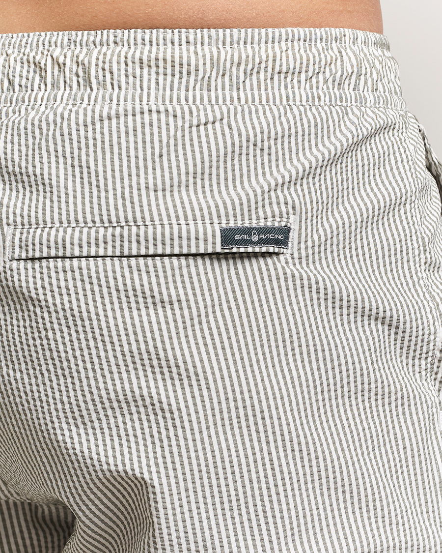 Mies | Uimahousut | Sail Racing | Tornado Striped Swimshorts Green/White