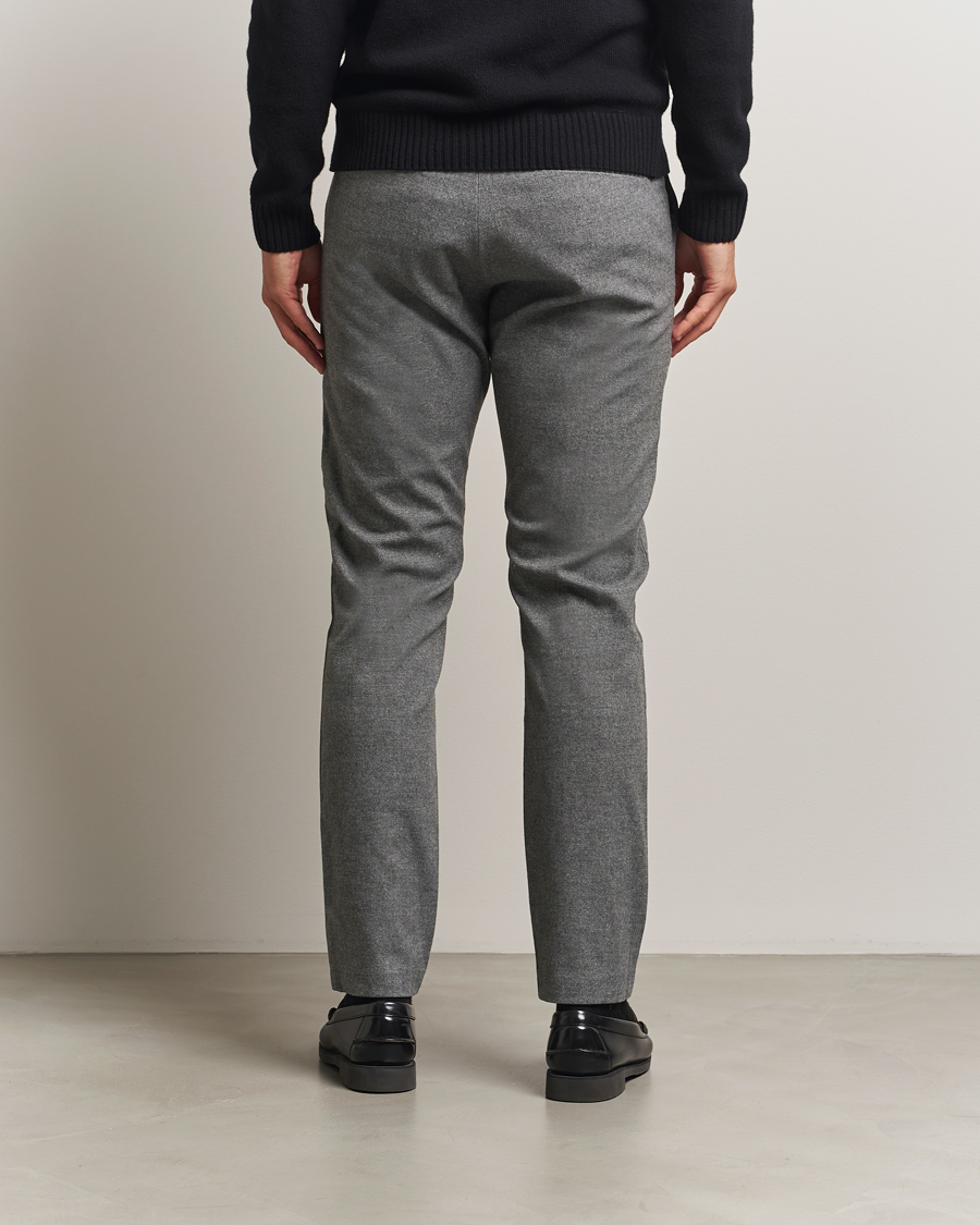 Mies | Housut | NN07 | Theo Brushed Cotton Trousers Dark Grey