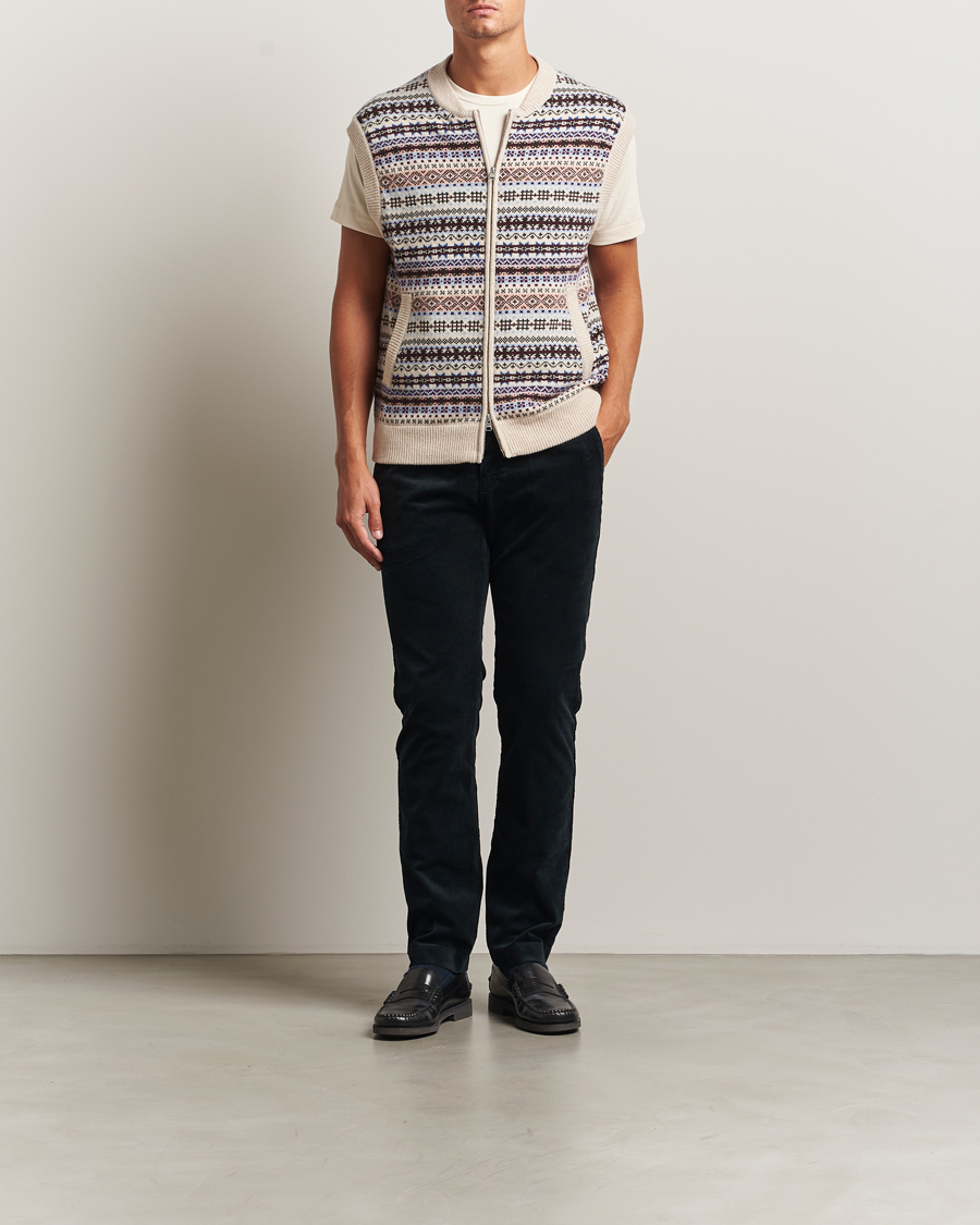 Mies | Housut | NN07 | Theo Regular Fit Corduroy Chinos Navy Blue