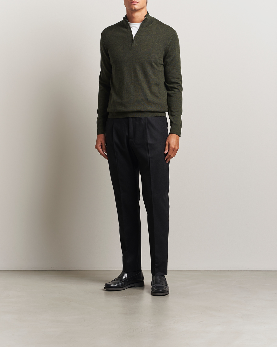 Mies | Housut | NN07 | Bill Wool Pleated Trousers Black