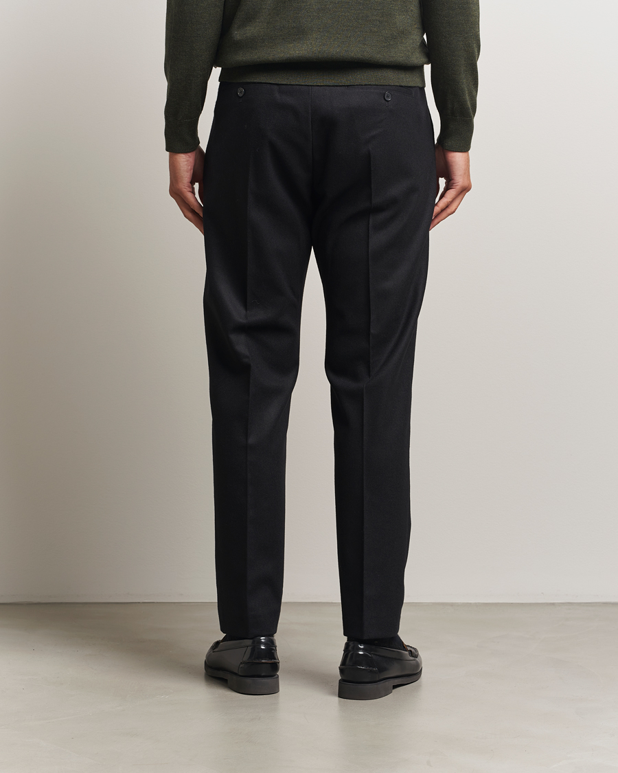 Mies | Housut | NN07 | Bill Wool Pleated Trousers Black