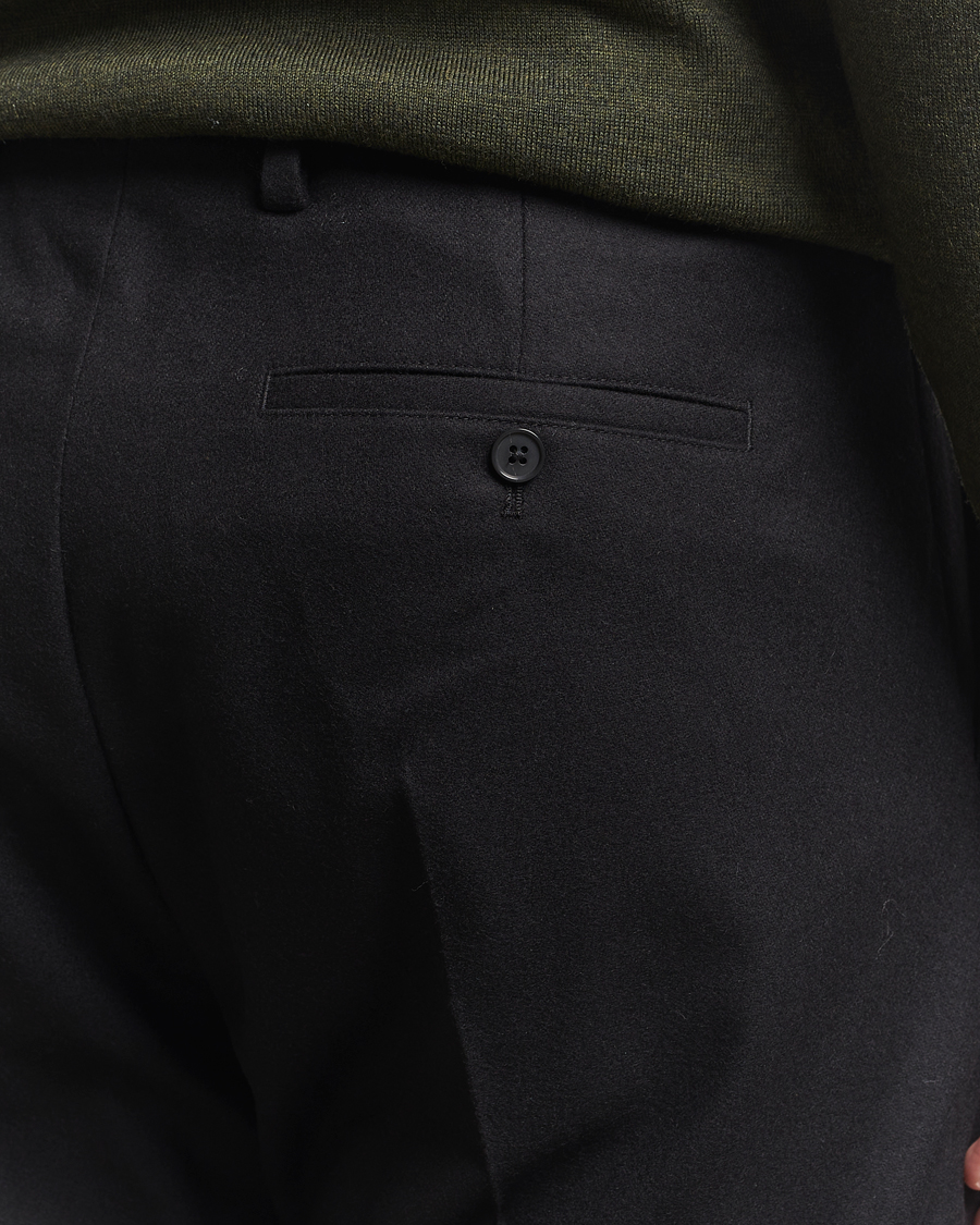 Mies | Housut | NN07 | Bill Wool Pleated Trousers Black