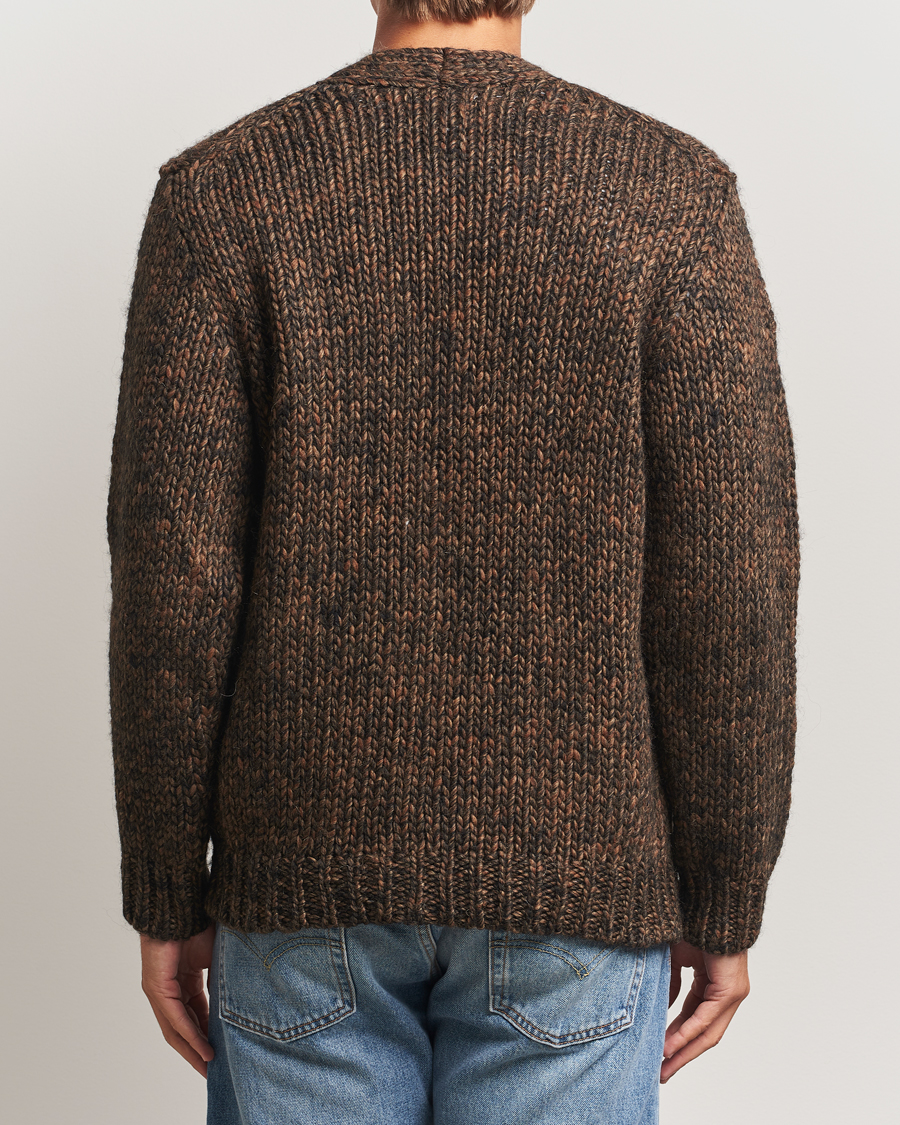 Mies | Puserot | NN07 | Osky Heavy Knitted Cardigan Demitasse Brown