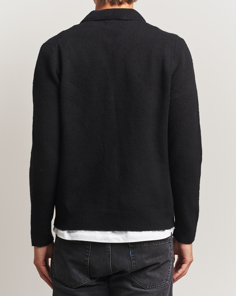 Mies | Puserot | NN07 | Hope Wool Knitted Polo Black