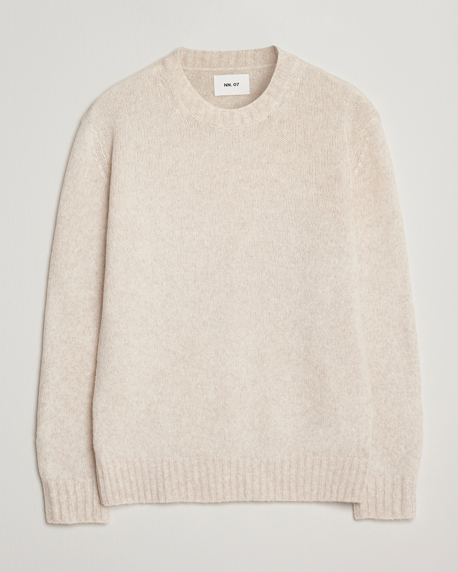 Mies | Puserot | NN07 | Lee Wool Knitted Sweater Ivory