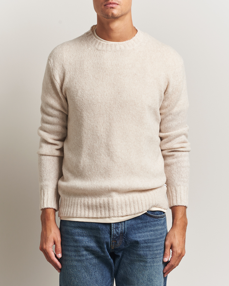 Mies | Puserot | NN07 | Lee Wool Knitted Sweater Ivory