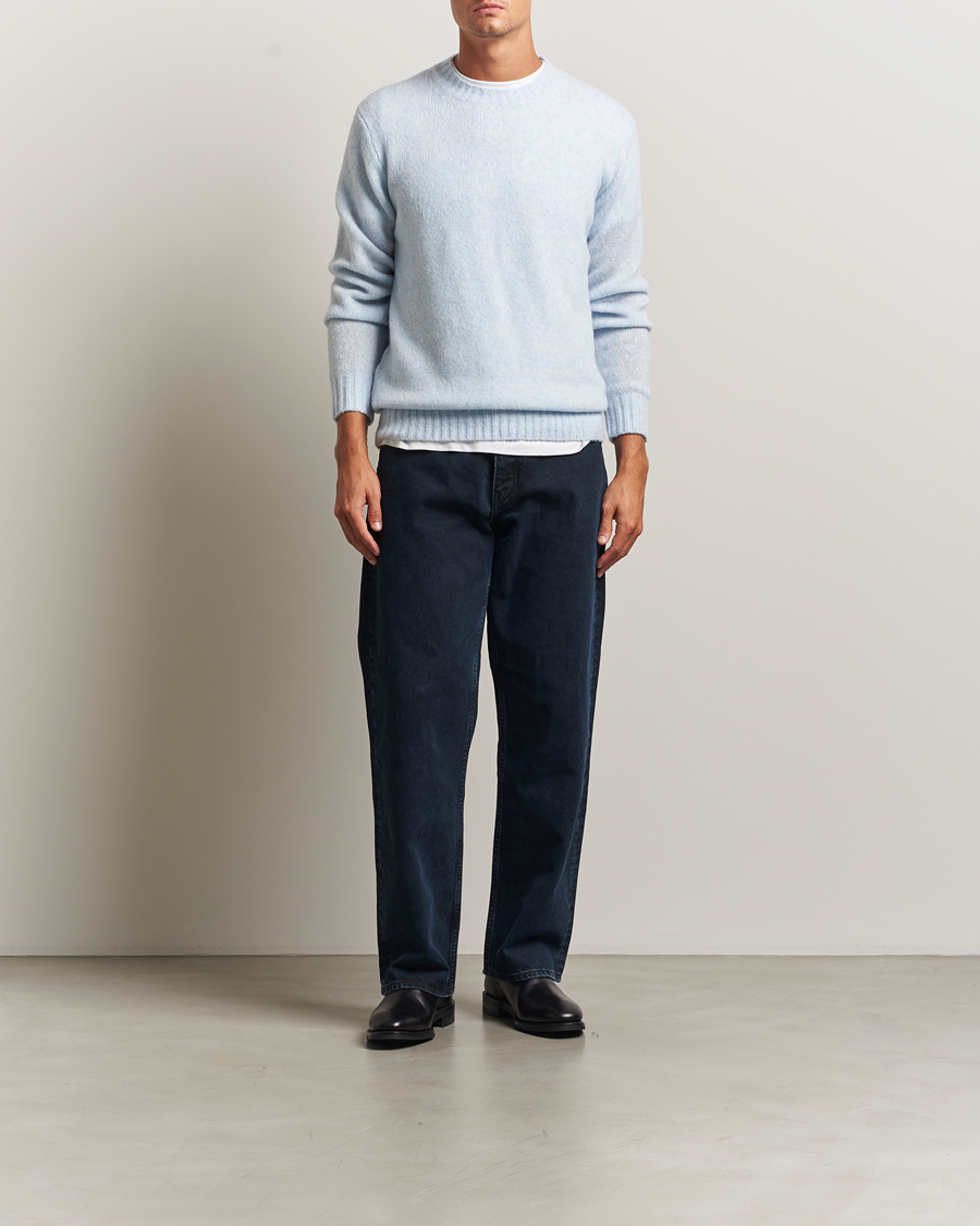 Mies | Puserot | NN07 | Lee Wool Knitted Sweater Cerulian Blue