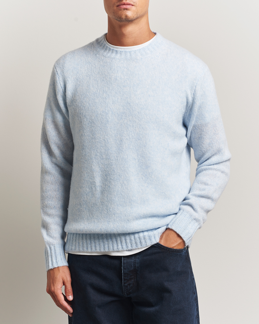 Mies | Puserot | NN07 | Lee Wool Knitted Sweater Cerulian Blue