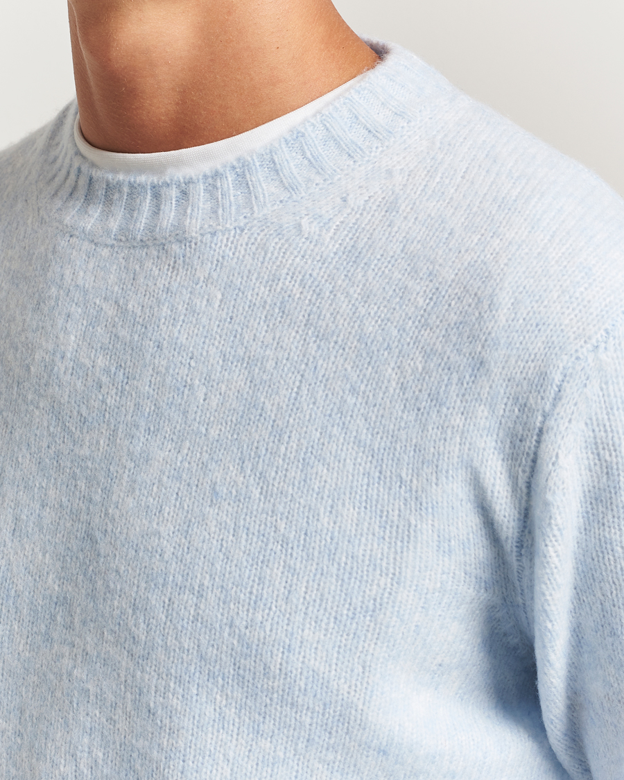 Mies | Puserot | NN07 | Lee Wool Knitted Sweater Cerulian Blue