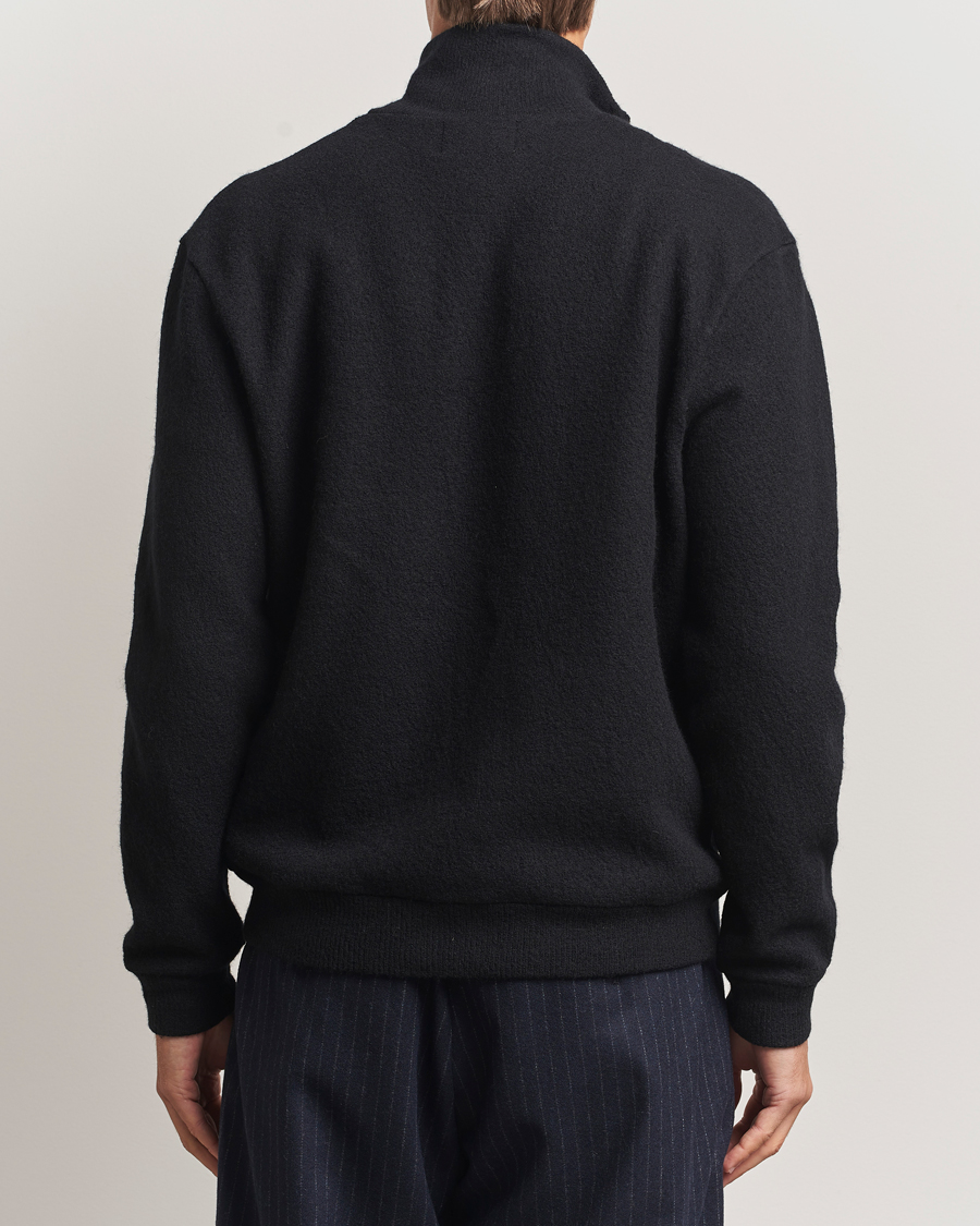 Mies | Puserot | NN07 | Boiled Wool Full Zip Black
