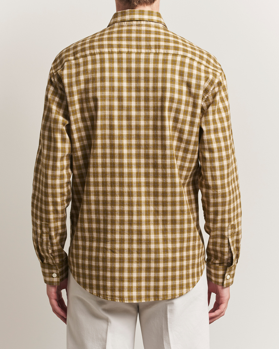 Mies | Kauluspaidat | NN07 | Deon Flannel Checked Shirt Green