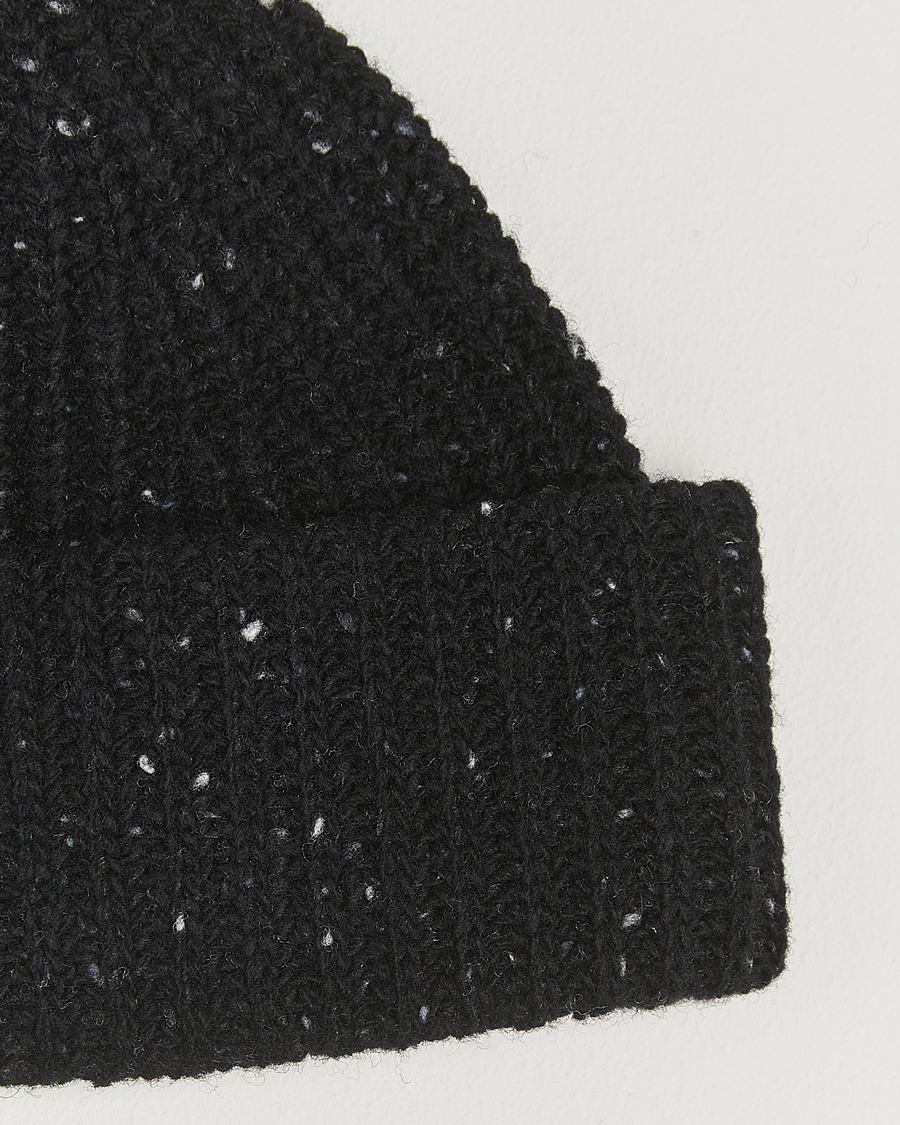 Mies | Pipot | NN07 | Wool Donegal Sailor Beanie Black