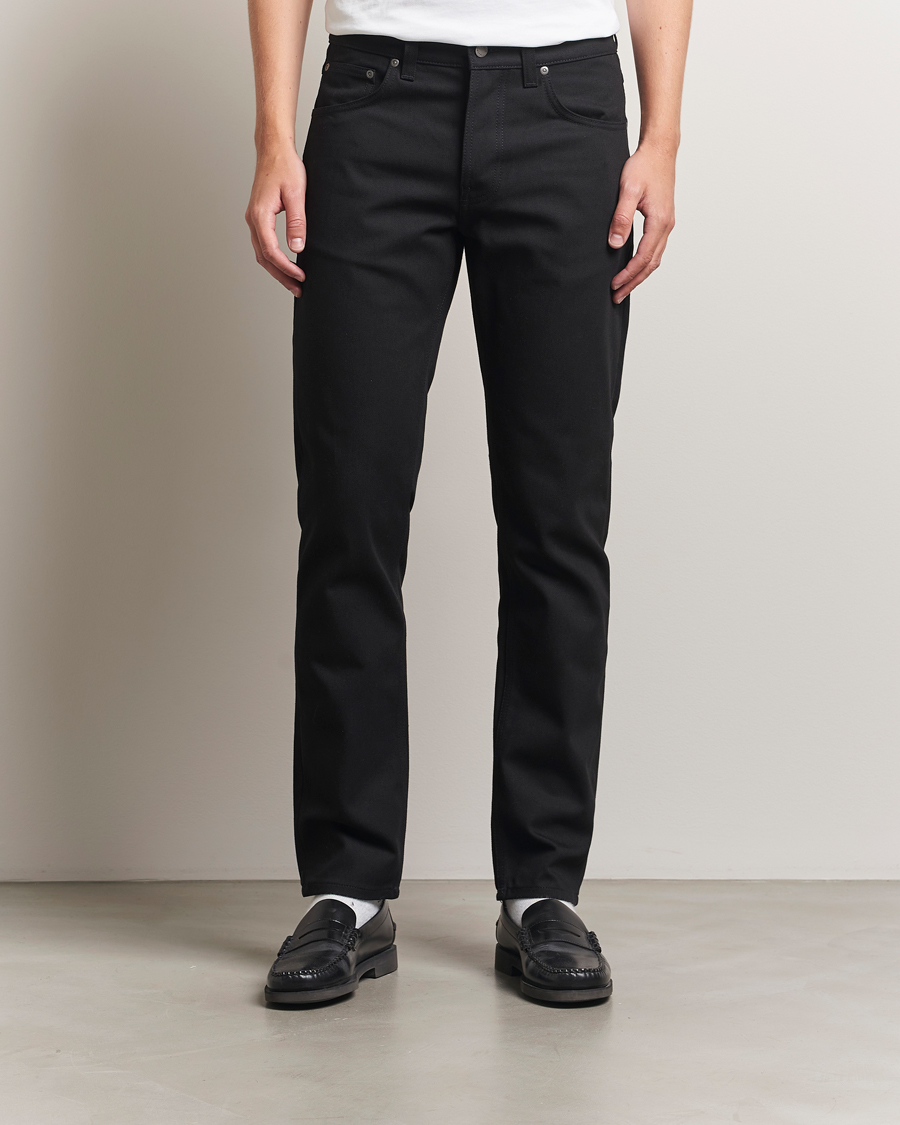 Mies | Housut | Nudie Jeans | Solid Ollie Jeans Dry Pure Black