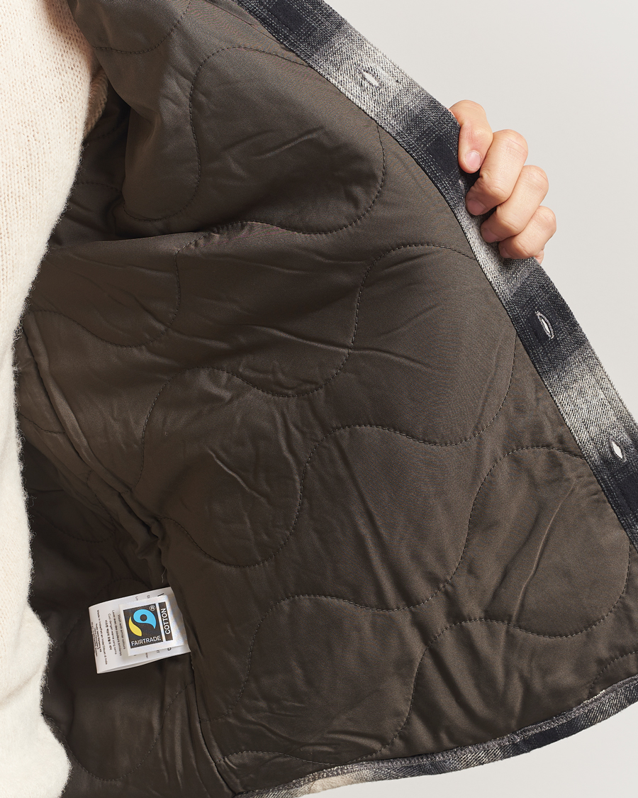 Mies | Kauluspaidat | Nudie Jeans | Glenn Padded Checked Overshirt Black