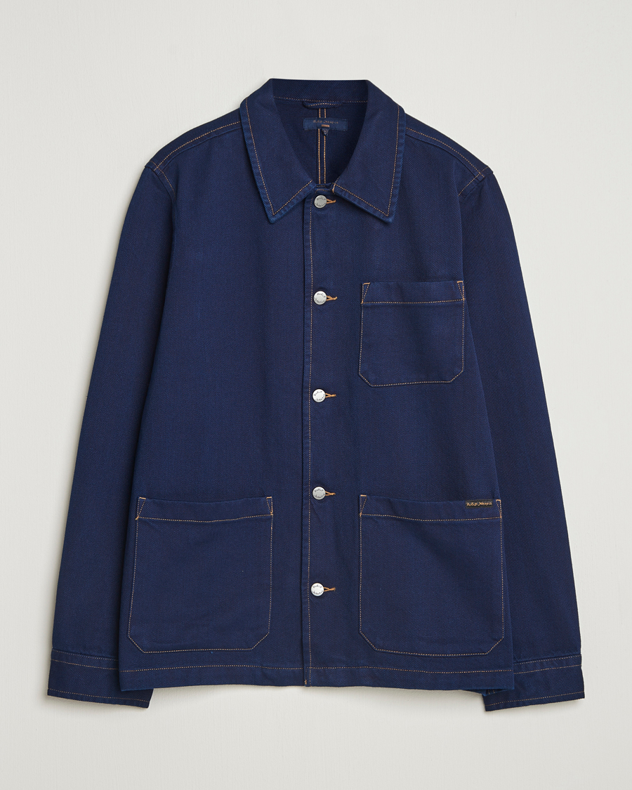 Mies | Kauluspaidat | Nudie Jeans | Barney Indigo Workwear Jacket Dark Blue