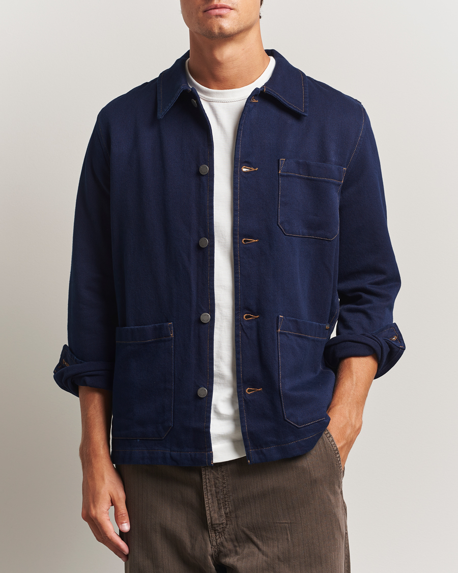 Mies | Kauluspaidat | Nudie Jeans | Barney Indigo Workwear Jacket Dark Blue