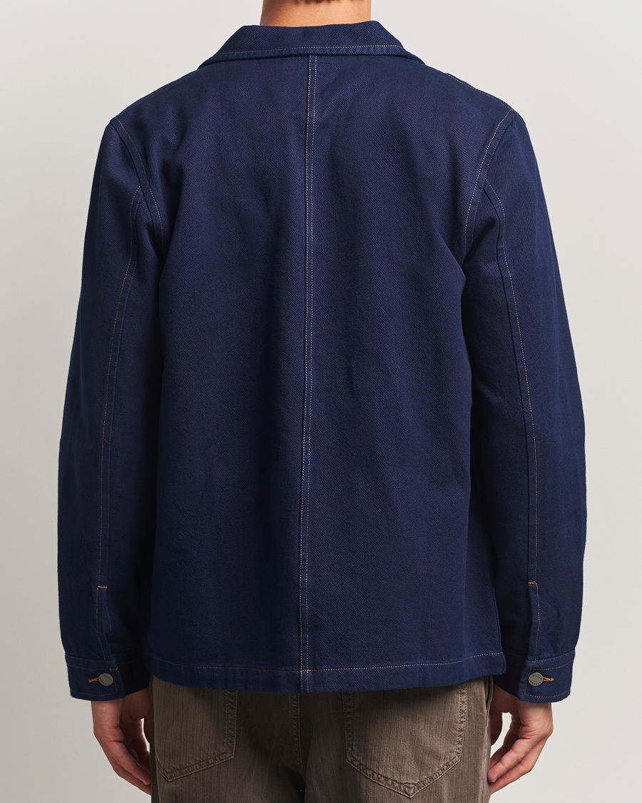 Mies | Kauluspaidat | Nudie Jeans | Barney Indigo Workwear Jacket Dark Blue