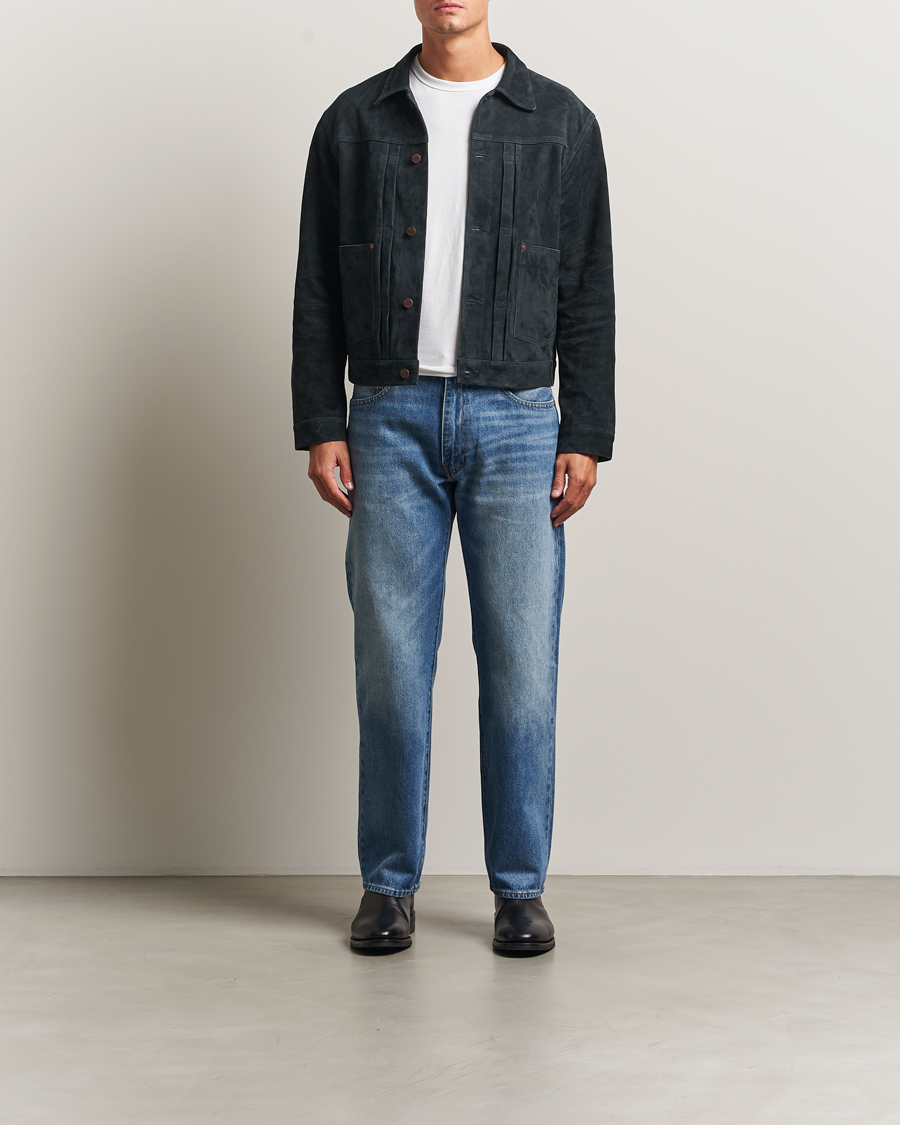 Mies | Takit | Nudie Jeans | Dante II Suede Jacket Navy