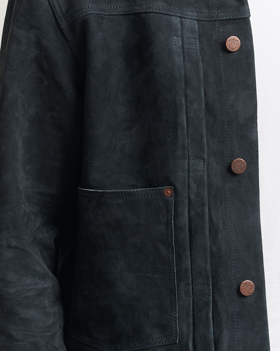 Mies | Takit | Nudie Jeans | Dante II Suede Jacket Navy
