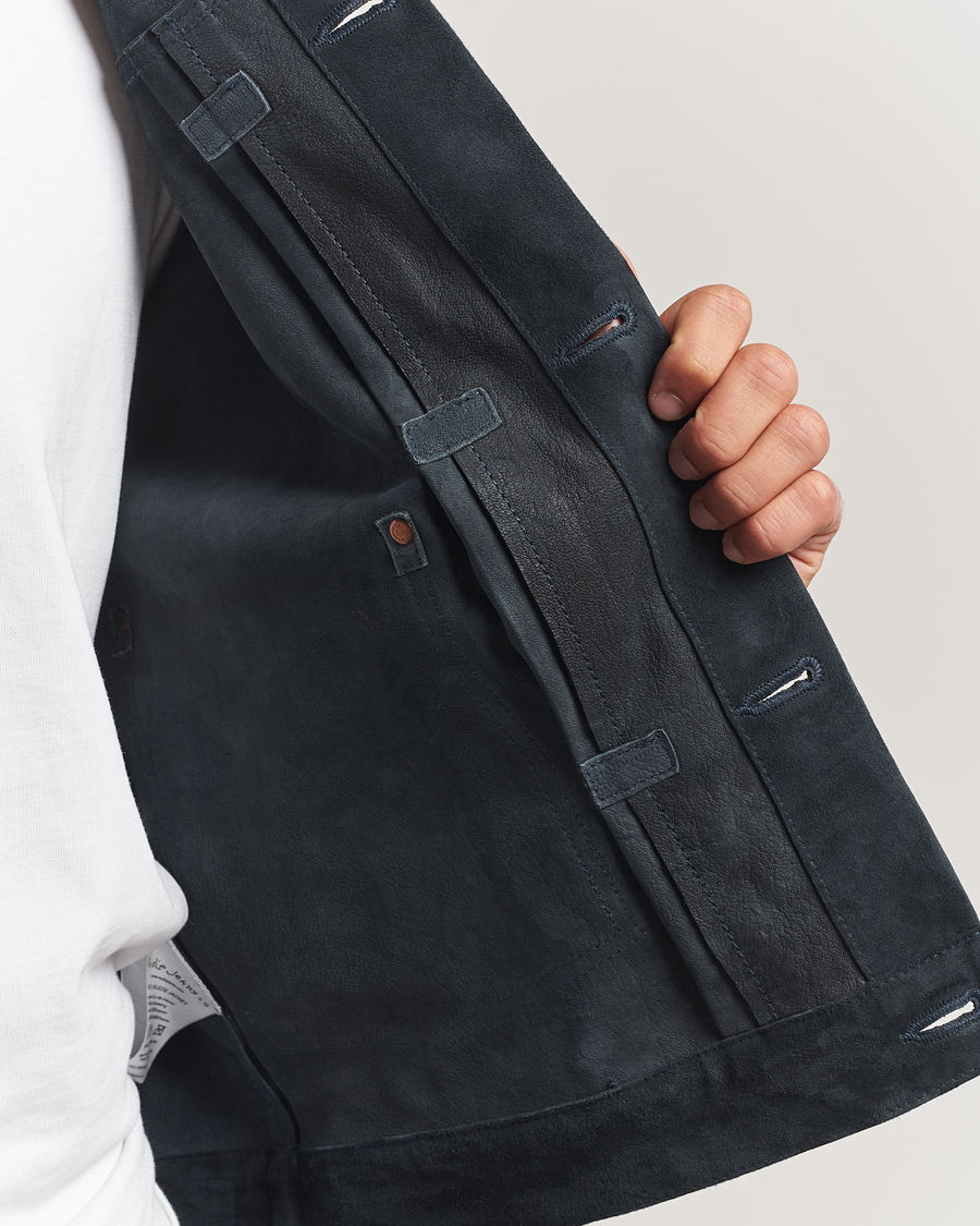 Mies | Takit | Nudie Jeans | Dante II Suede Jacket Navy